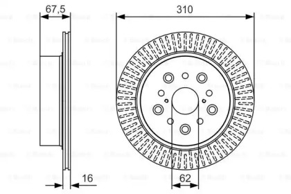 Тормозной диск (BOSCH: 0 986 479 T03)