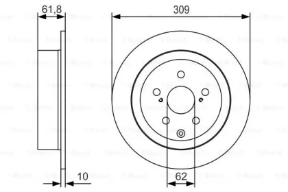 Тормозной диск (BOSCH: 0 986 479 T04)