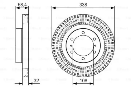 Тормозной диск (BOSCH: 0 986 479 T09)