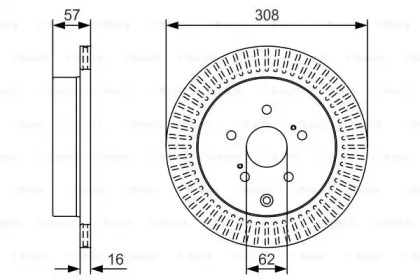 Тормозной диск (BOSCH: 0 986 479 T16)