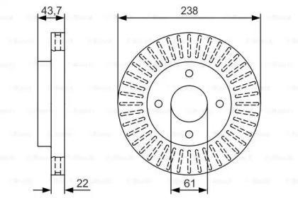 Тормозной диск (BOSCH: 0 986 479 T31)