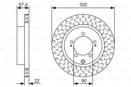 Тормозной диск (BOSCH: 0 986 479 T33)