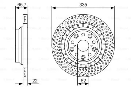 Тормозной диск (BOSCH: 0 986 479 T34)