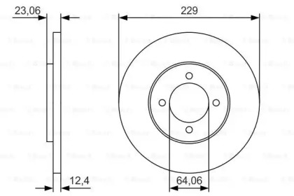 Тормозной диск (BOSCH: 0 986 479 T67)