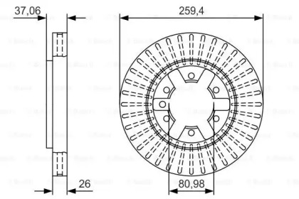 Тормозной диск (BOSCH: 0 986 479 T74)