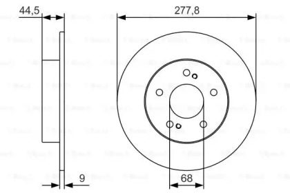 Тормозной диск (BOSCH: 0 986 479 T86)