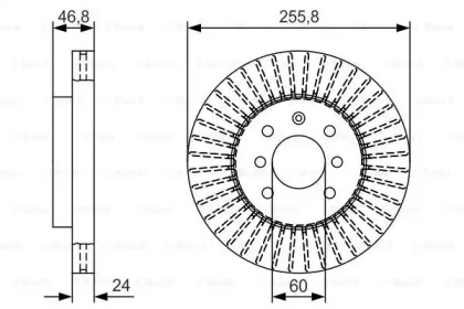 Тормозной диск (BOSCH: 0 986 479 T89)