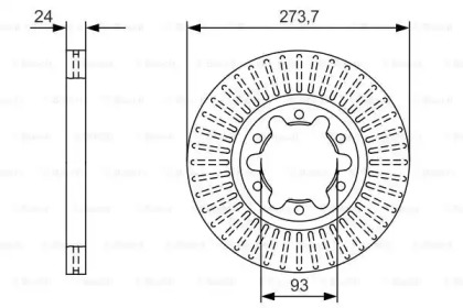 Тормозной диск (BOSCH: 0 986 479 T95)