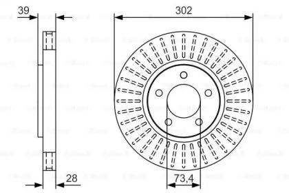 Тормозной диск (BOSCH: 0 986 479 U03)