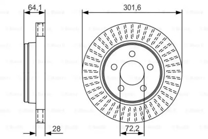 Тормозной диск (BOSCH: 0 986 479 U04)