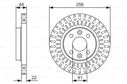 Тормозной диск (BOSCH: 0 986 479 U50)