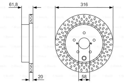 Тормозной диск (BOSCH: 0 986 479 V05)