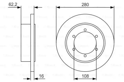 Тормозной диск (BOSCH: 0 986 479 V14)