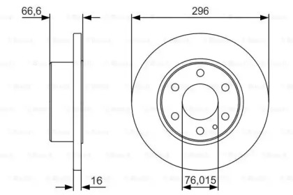 Тормозной диск (BOSCH: 0 986 479 V17)