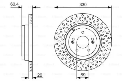 Тормозной диск (BOSCH: 0 986 479 V23)