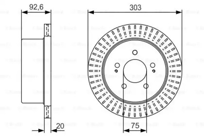 Тормозной диск (BOSCH: 0 986 479 V26)