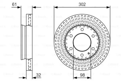 Тормозной диск (BOSCH: 0 986 479 V32)