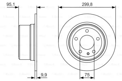 Тормозной диск (BOSCH: 0 986 479 V37)