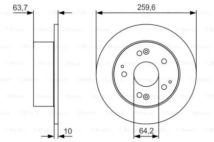 Тормозной диск (BOSCH: 0 986 479 V39)