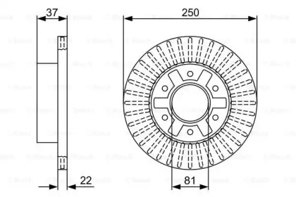 Тормозной диск (BOSCH: 0 986 479 V66)