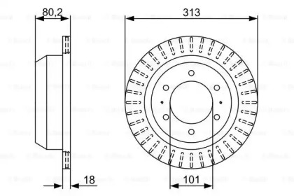 Тормозной диск (BOSCH: 0 986 479 V89)