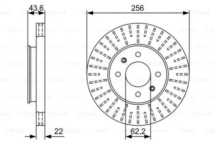 Тормозной диск (BOSCH: 0 986 479 V96)