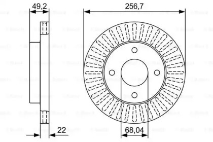 Тормозной диск (BOSCH: 0 986 479 W14)