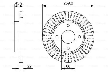 Тормозной диск (BOSCH: 0 986 479 W17)