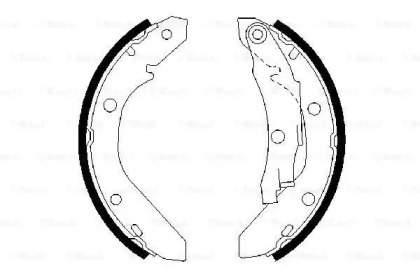 Комлект тормозных накладок (BOSCH: 0 986 487 006)