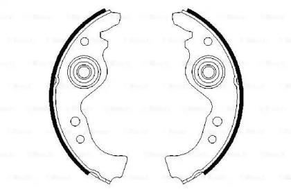Комлект тормозных накладок (BOSCH: 0 986 487 030)