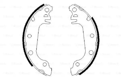 Комлект тормозных накладок (BOSCH: 0 986 487 032)