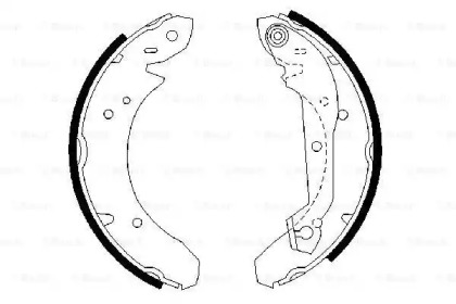 Комлект тормозных накладок (BOSCH: 0 986 487 048)