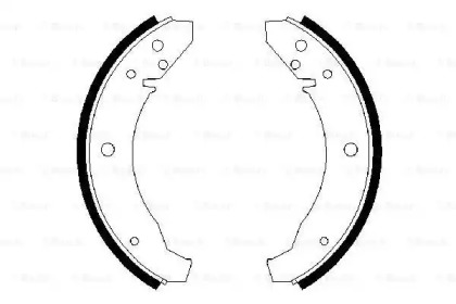 Комлект тормозных накладок (BOSCH: 0 986 487 099)