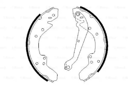 Комлект тормозных накладок (BOSCH: 0 986 487 146)