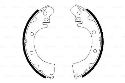 Комлект тормозных накладок (BOSCH: 0 986 487 208)