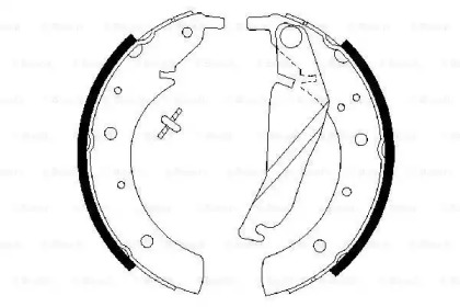 Комлект тормозных накладок (BOSCH: 0 986 487 212)