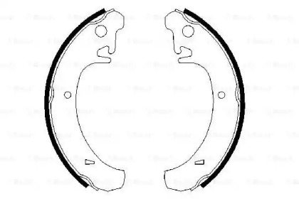 Комлект тормозных накладок (BOSCH: 0 986 487 219)