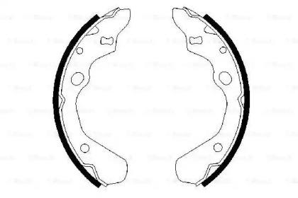 Комлект тормозных накладок (BOSCH: 0 986 487 257)