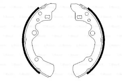 Комлект тормозных накладок (BOSCH: 0 986 487 258)