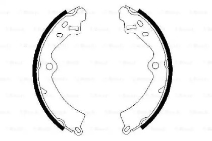 Комлект тормозных накладок (BOSCH: 0 986 487 268)