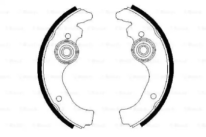 Комлект тормозных накладок (BOSCH: 0 986 487 271)