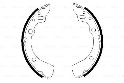 Комлект тормозных накладок (BOSCH: 0 986 487 278)