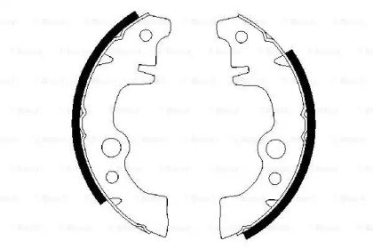 Комлект тормозных накладок (BOSCH: 0 986 487 283)