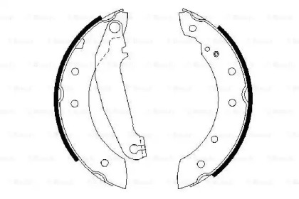 Комлект тормозных накладок (BOSCH: 0 986 487 311)