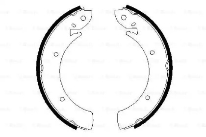 Комлект тормозных накладок (BOSCH: 0 986 487 315)