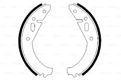 Комлект тормозных накладок (BOSCH: 0 986 487 321)