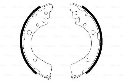 Комлект тормозных накладок (BOSCH: 0 986 487 323)