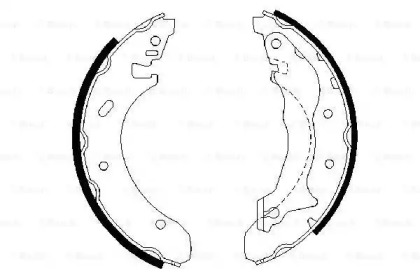 Комлект тормозных накладок (BOSCH: 0 986 487 330)