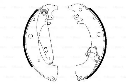 Комлект тормозных накладок (BOSCH: 0 986 487 332)