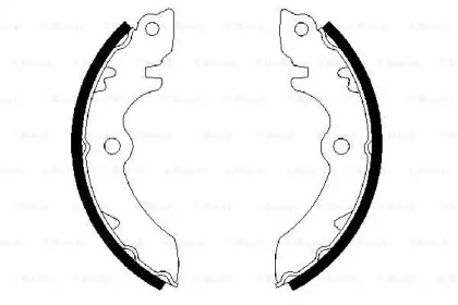 Комлект тормозных накладок (BOSCH: 0 986 487 345)